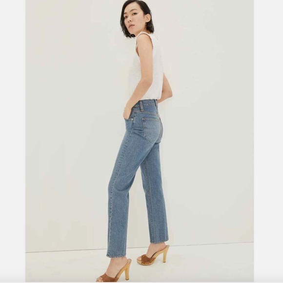 NWT $278 Veronica Beard Jeans Joey With Cowboy Crease in Beacon - size 25! - Picture 3 of 10